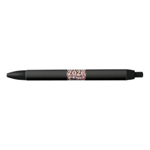 Retired 2026 Not My Problem Anymore Floral Black Ink Pen