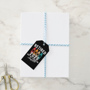 Retired 2026 Not My Problem Anymore Hawaii Palm Gift Tags