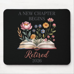 Retired 2026 Teacher Women A New Chapter Begins Mouse Mat