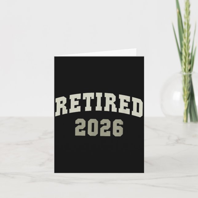 Retired 2026 University Retirement Dept Mother  Card (Front)