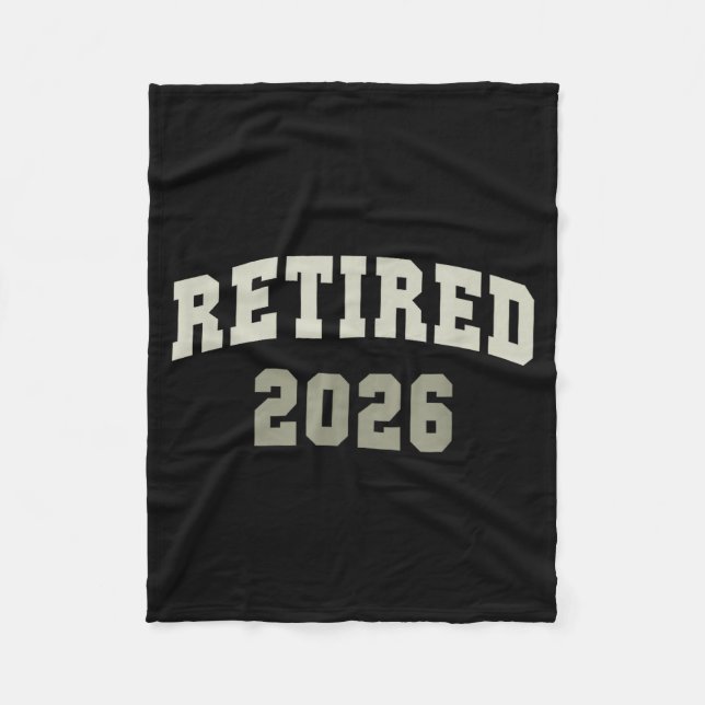 Retired 2026 University Retirement Dept Mother  Fleece Blanket (Front)