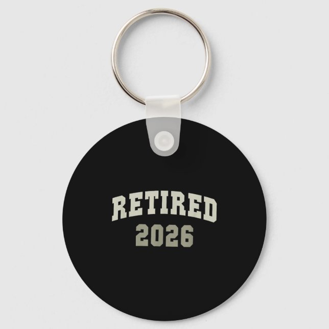 Retired 2026 University Retirement Dept Mother  Key Ring (Front)