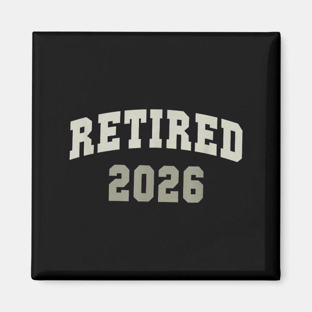Retired 2026 University Retirement Dept Mother  Magnet (Front)