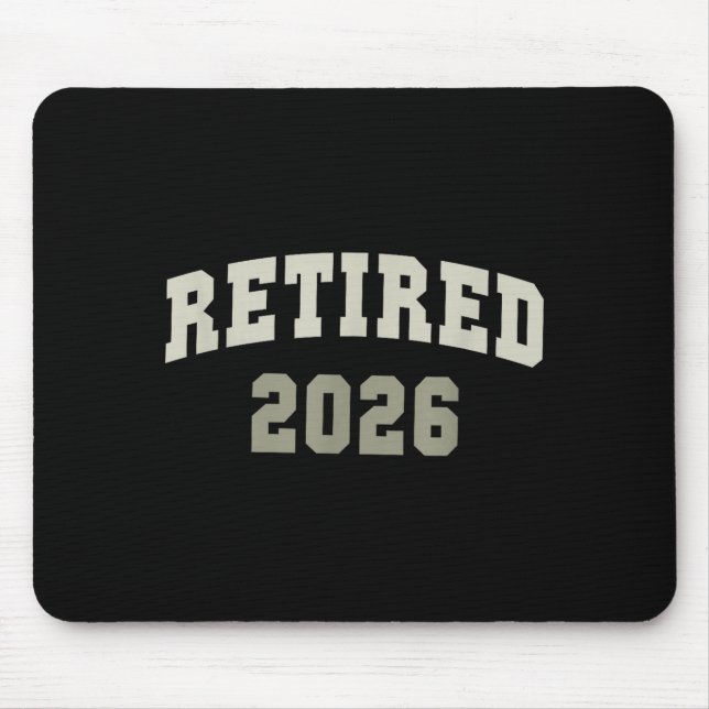 Retired 2026 University Retirement Dept Mother  Mouse Mat (Front)