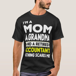 Retired Accountant Grandma Funny Cpa Retirement T-Shirt