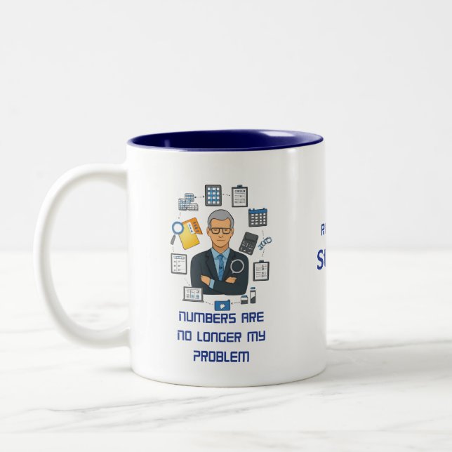 Retired Accountant Mug – Funny Retirement Gift  (Left)