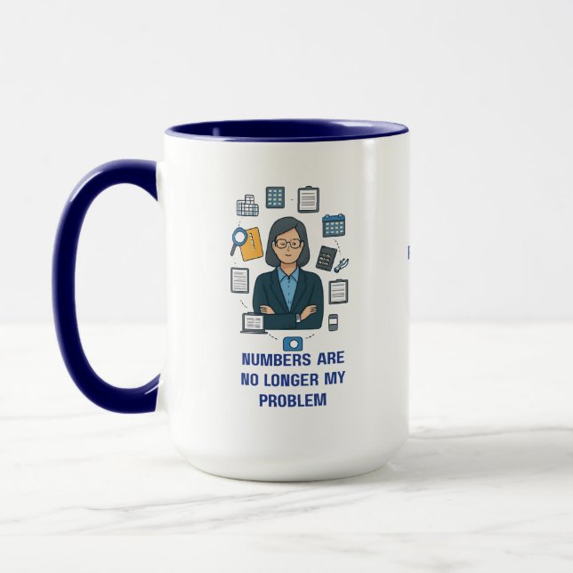 Retired Accountant Mug – Funny Retirement Gift (Left)