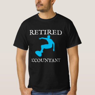 Retired Accountant Surfer Dude Retirement Gift T-Shirt