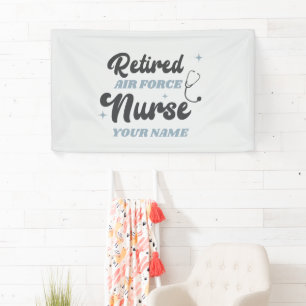 Retired Air Force Nurse Retirement Banner