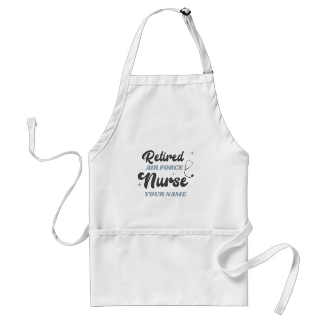 Retired Air Force Nurse Retirement Standard Apron (Front)