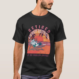 Retired Aircraft Electrician Funny Vintage Retirem T-Shirt