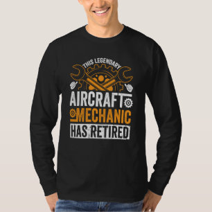 Retired Aircraft Mechanic Retirement for Men T-Shirt