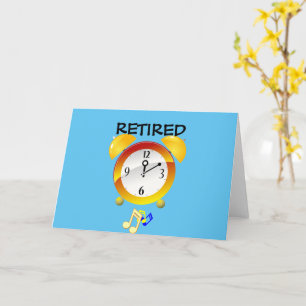 Retired Alarm Clock Card