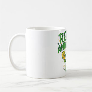 Retired and Pickled Funny Pickleball Design Coffee Mug