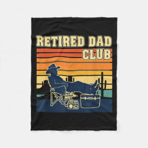 Retired And Proud Retirement Dad Club New Member  Fleece Blanket