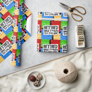 Retired and Ready to Relax, Funny Retirement Wrapping Paper