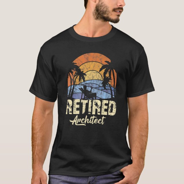 Retired Architect   T-Shirt (Front)