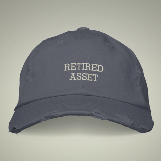 Retired Asset Vintage Style Distressed  Embroidered Hat (Creator Uploaded)