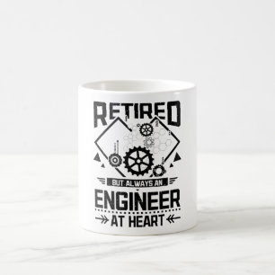 Retired at heart coffee mug