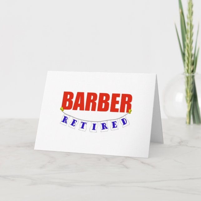 RETIRED BARBER CARD (Front)