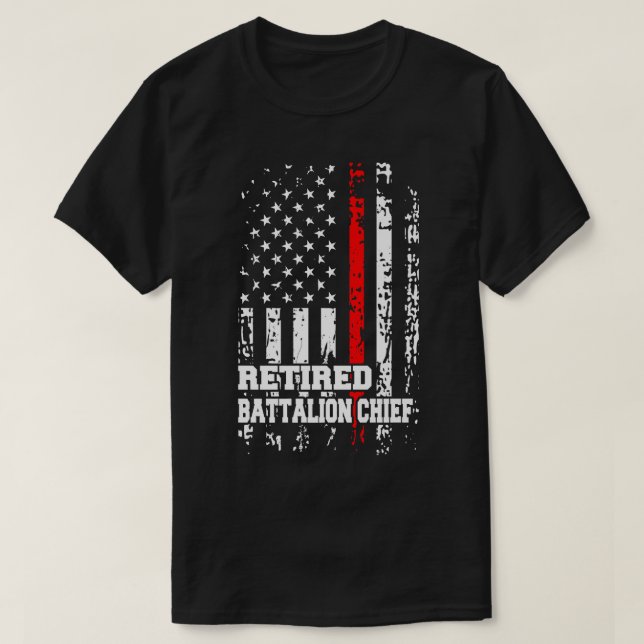 Retired Battalion Chief Shirt Firefighter Retireme (Design Front)