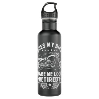 Retired Biker Motorcycle Owner Ex Bike Rider Retir 710 Ml Water Bottle