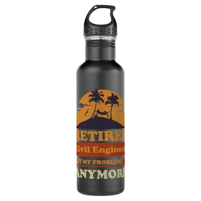 Retired Bus Driver Design School Bus Driver Retire 710 Ml Water Bottle (Front)