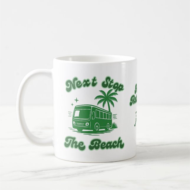 Retired Bus Driver Mug – Funny Retirement Gift (Left)