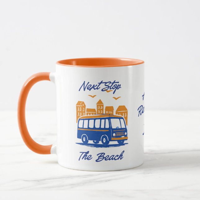 Retired Bus Driver Mug – Funny Retirement Gift (Left)