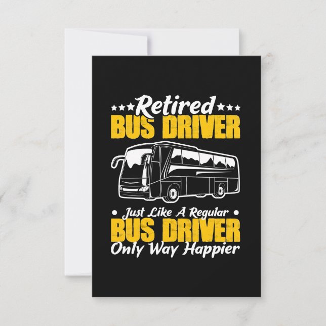 Retired Bus Driver RSVP Card (Front)