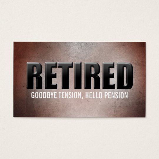 Retired Business Cards