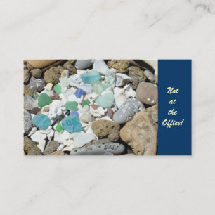 Retired Business Cards Not at the Office Beach