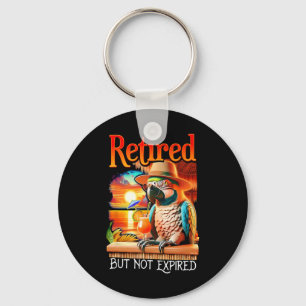 Retired But Not Expired Parrot Summer Vacation Ret Key Ring