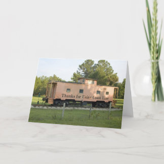 Retired Caboose Blank Card