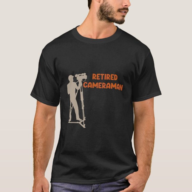 Retired Cameraman T-Shirt (Front)