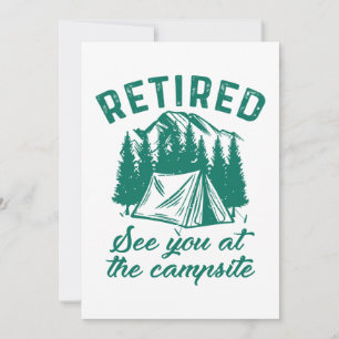 Retired Campsite Thank You Card