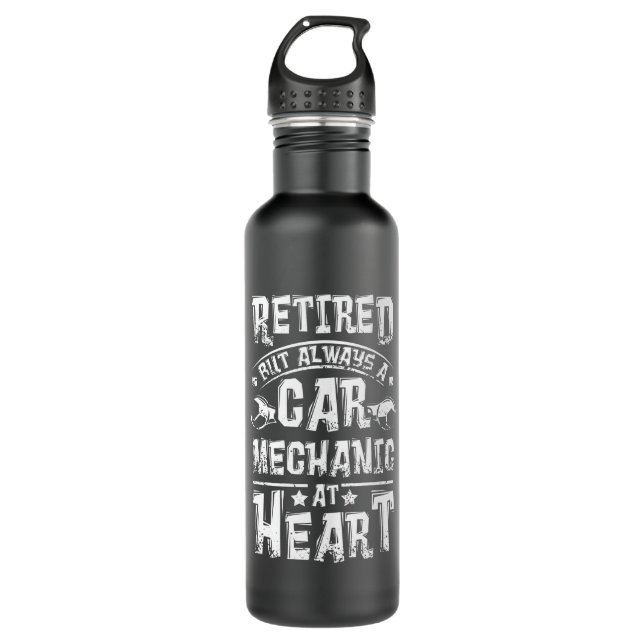 Retired Car Mechanic 710 Ml Water Bottle (Front)