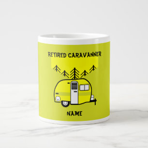 Retired Caravan Art gifts Love My Caravan Two-Ton Large Coffee Mug