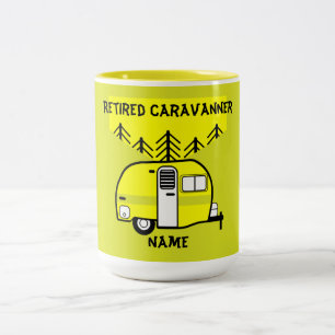 Retired Caravan Art gifts  Love My Caravan Two-Tone Coffee Mug