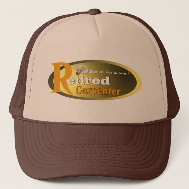 Retired  Carpenter. Trucker Hat (Front)