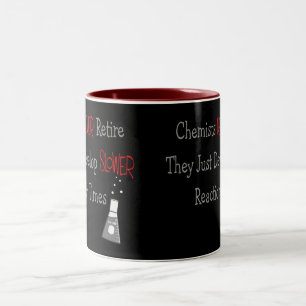 Retired Chemist Gifts Two-Tone Coffee Mug