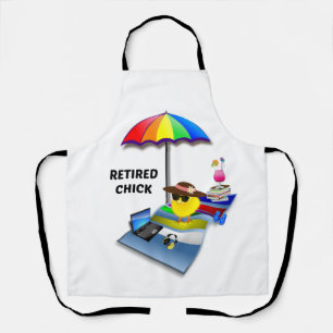 Retired Chick at the Beach Apron