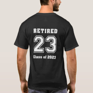 Retired Class of 2023 Collegiate Sports Dark Colou T-Shirt