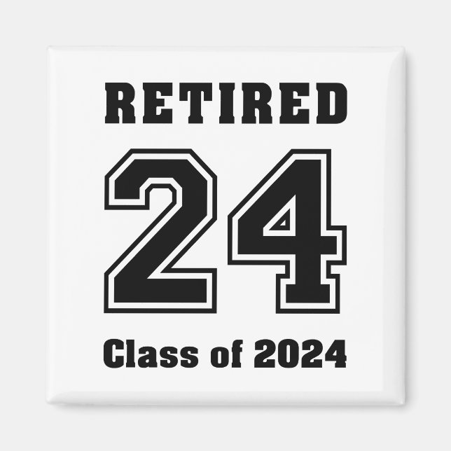 Retired Class of 2024 Collegiate Sports Magnet (Front)