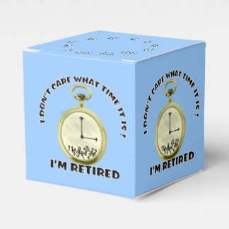 Retired clock Humourous Favour Box