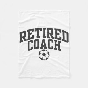 Retired Coach Soccer Team Mentor _1 Fleece Blanket