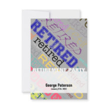 Retired Custom Retirement Party Invitation 1