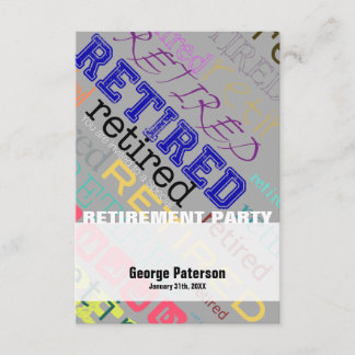 Retired Custom Retirement Party Invitation 1