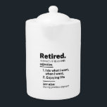 Retired Definition noun, Funny Retirement Gag Gift<br><div class="desc">Funny Retired Shirt. Fun Retired Tee - I Do What I Want When I Want. See also, Not My Problem Anymore. Great Sarcastic graphic novelty joke quote tee for anyone who is retiring or is already retired or a retiree. Funny Retirement Gag Gift for your coworker, friend, or relative. Ideal...</div>