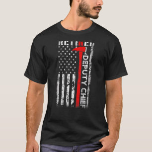 Retired Deputy Fire Chief Retirement Firefighter U T-Shirt